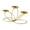 Gold, variant on Uxgjfwu Three Arm Candelabra Candle Holders Table Centerpiece Decor for Christmas Wedding Party Holiday Celebrations Home Dining