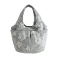 thumbnail image 2 of Embroidered Canvas Tote Bag Multi Pocket Large Capacity Mommy Diaper Bag and Women's Commute Handbag, 2 of 7