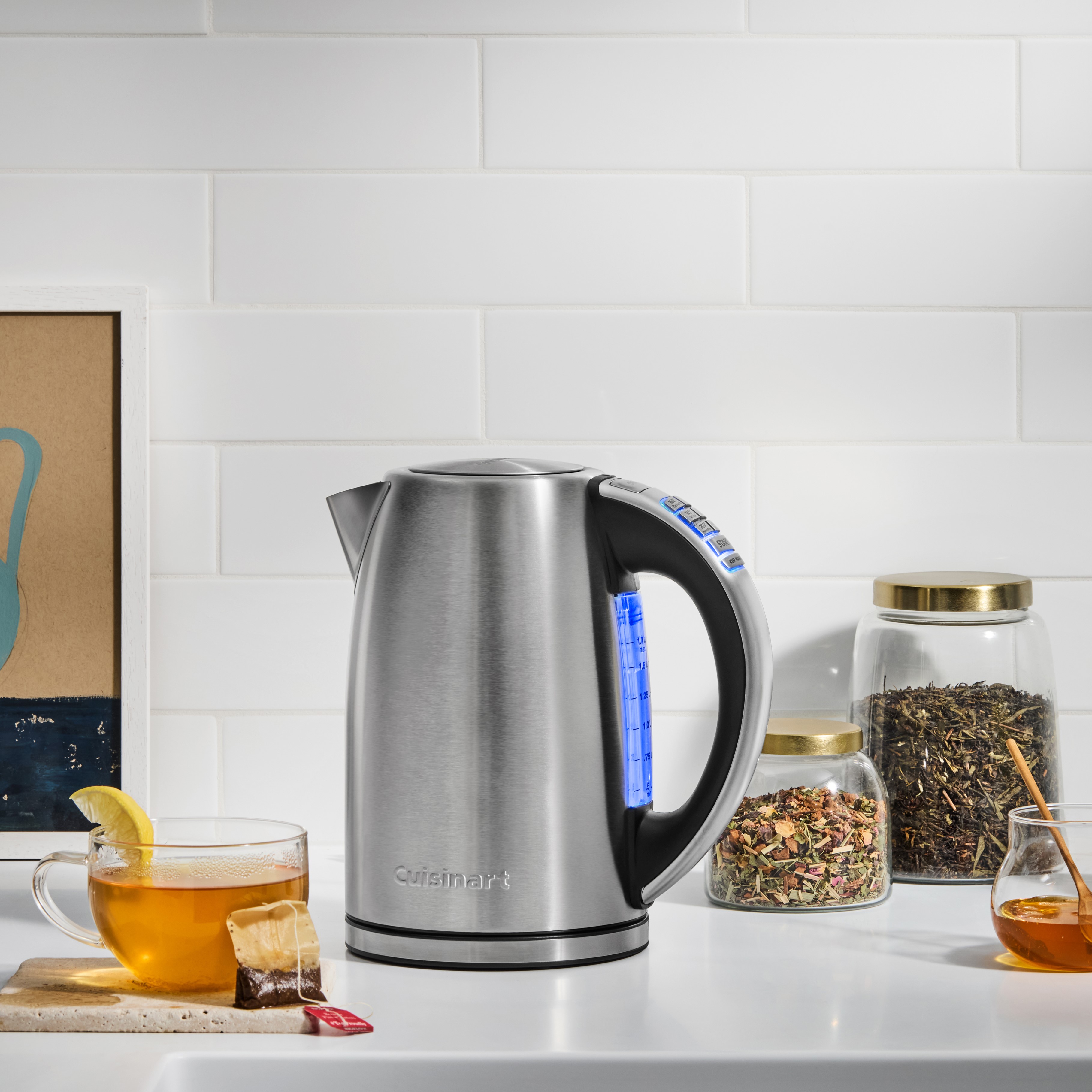 Cuisinart PerfecTemp Cordless Electric Kettle, Silver photo 8