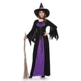 thumbnail image 4 of Guardurnaity Disfraz de púrpura para Halloween, disfraz de manga larga para adulto, vestido elegante con sombrero, uniforme de fiesta temático hasta Disfraces de disfraces negro S Guardurnaity FS9137-01, 4 of 6