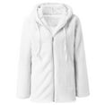 thumbnail image 4 of Women's Lightweight Warm Jacket 2025 Plus Size Zip Up Hoodie Fleece Sherpa Winter Coat Soft Fuzzy Cardigan with Pockets, 4 of 6