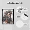 thumbnail image 6 of Aarocafa Black Frame African American Jesus Christ Canvas Art-Christian Faith Wall Decor 20x24"|Black Men Spiritual Inspiration|African American Religious Poster|Bold Spiritual Decor for Home Church, 6 of 7