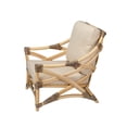 thumbnail image 4 of Jamie Young Co Dune Transitional Rattan & Fabric Lounge Chair in Natural/Gray, 4 of 7