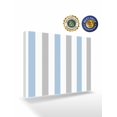 thumbnail image 2 of Light Blue Grey Stripe Wall Art for Living Room,Canvas Picture Wall Decor for Bathroom Bedroom,Modern Farmhouse Vertical Striped Painting Artwork for Office Kitchen Hallway Dining Room Decor 12"x16", 2 of 8