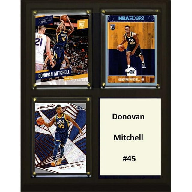 C&I Collectables 810DONMITCHELL NBA 6 x 8 in. Donovan Mitchell Utah Jazz Two Card Plaque