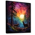 thumbnail image 2 of Designart "Dancing Lights of the Aurora Borealis I" Animals Floater Framed Canvas Print, 2 of 7