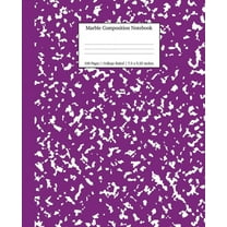 Notebooks College Ruled: Marble Composition Notebook College Ruled: Purple Marble Notebooks, School Supplies, Notebooks for School (Paperback)