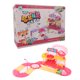 thumbnail image 1 of Niños chico DIY ensamblaje bloque de construcción rompecabezas juguete juguetes educativos tempranos regalo de cumpleaños supermercado feliz (rosa), 1 of 5