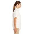 thumbnail image 2 of Harriton Women's Foundation 100% Cotton Short-Sleeve Twill Shirt Teflon - M582W, 2 of 3