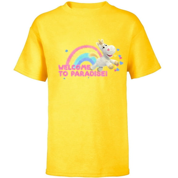Disney and Pixar’s Toy Story Buttercup Unicorn Welcome - Short Sleeve T-Shirt for Kids - Customized-Yellow