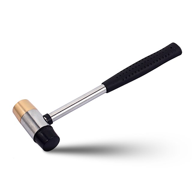 Soidarity Martillo de plástico portátil profesional de doble cabeza martillos ergonómicos bajo instrumento Musical herramienta de reemplazo de alambre Accesorios para instrumentos musicales Soidarity OD010944-00