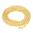 thumbnail image 5 of Nuragold 18k Real Yellow Gold 2mm Solid Rope Chain Diamond Cut Necklace (16"-30") Italian Jewelry for Men & Women, 5 of 12