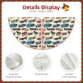 thumbnail image 5 of Balery Train Printed Christmas Tree Skirt , Merry Christmas Party Christmas Tree Decoration,Adjustable Tree Skirt-30", 5 of 8