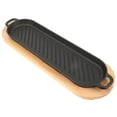 thumbnail image 4 of FUTUREORYY Assiette en Fer Assiette à Steak Noire 1 Pcs Chauffage Uniforme pour la Cuisson, 4 of 7