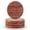 Red, variant on Natural Travertine Marble Coasters Set of 4-4" Round Stone Drink Coasters, Non-Slip Cork Backing, Housewarming Gift, Wedding, Protect Tables from Stains & Scratches