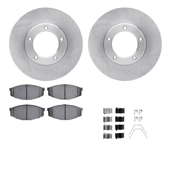 Dynamic Friction Company Front Brake Rotors with 5000 Advanced Brake Pads includes Hardware 6512-76545