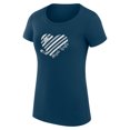thumbnail image 2 of Women's G-III 4Her by Carl Banks Navy Toronto Maple Leafs Heart Fitted T-Shirt, 2 of 3