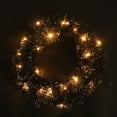 thumbnail image 5 of SSBSM 30/40cm Christmas Wreath Black Color Circle Ornament Holiday Party Scene Layout Decorative Props LED Glowing Wreath Merry Christmas Home Decoration Holiday Supplies, 5 of 8