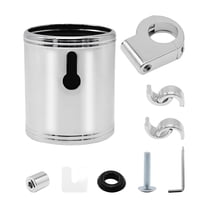 Anxingo Motorcycle Handlebar 200 Chrome Mount Cup Holder, Drink Holder with 360 Degrees Rotation