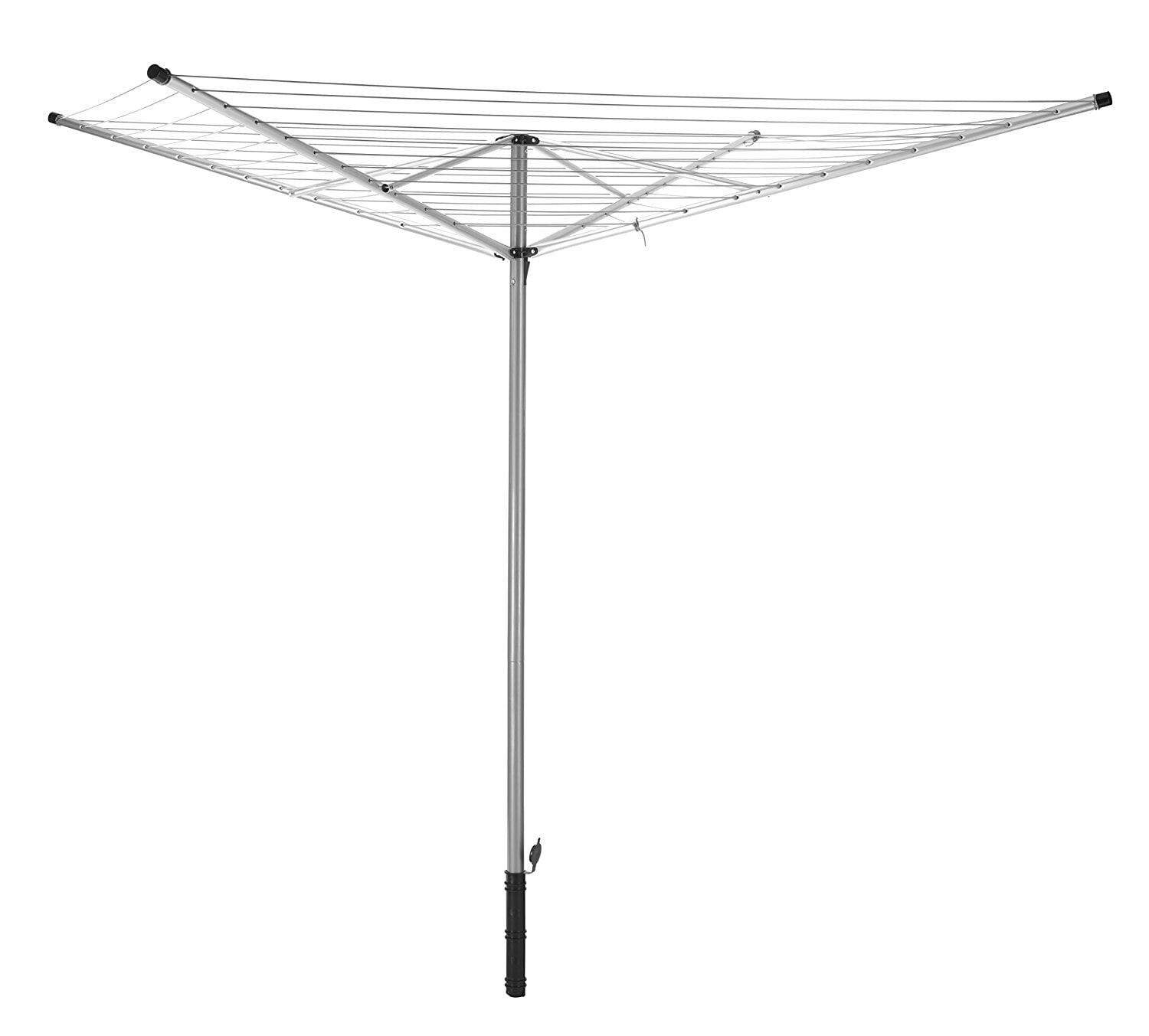Outdoor Clothesline Laundry Umbrella Hanger Dryer Adjustable Height Aluminum 