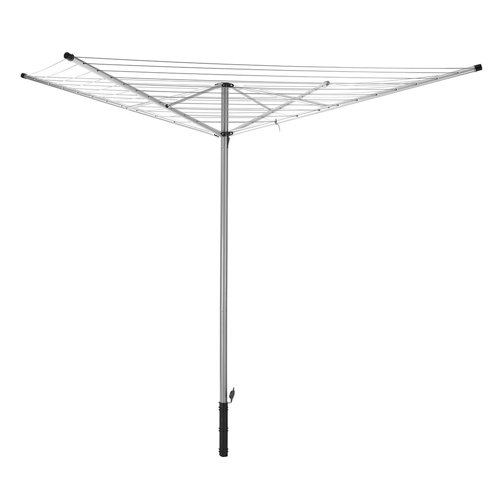Whitmor Rotary Outdoor Clothes Dryer Silver 74.25" x 74.25" x 67.0
