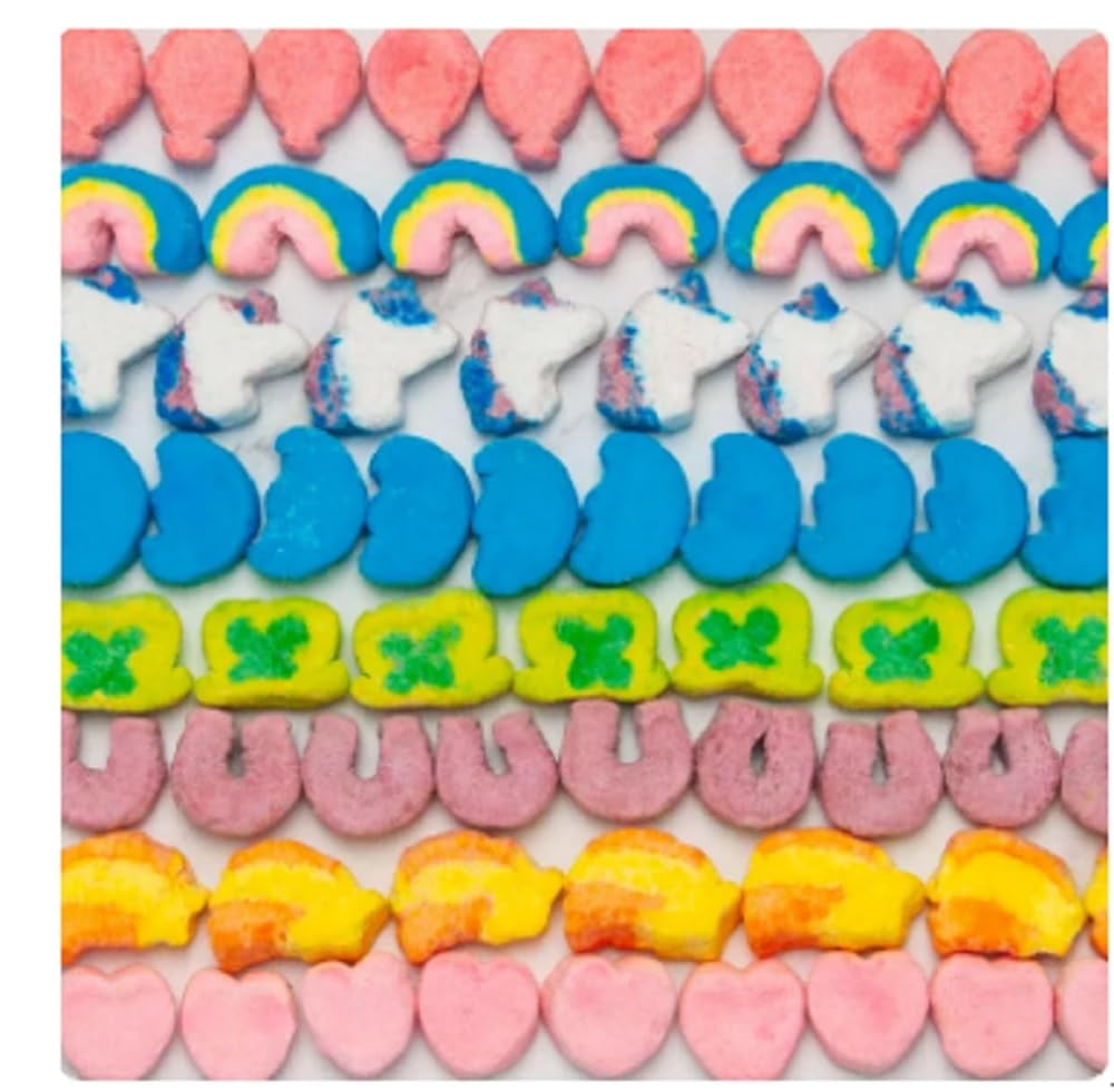 Lucky Charms Limited Edition Just Magical Marshmallows 4oz - 3 Bags - Free of Dyes