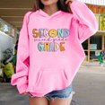thumbnail image 5 of Mercatoo Girls Boys School Season Graphic Cute Fashion Oversized Aesthetic Sweatshirts Kids Summer Hooded Top 𝗕ack to School Shirt, 5 of 7