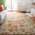 thumbnail image 2 of SAFAVIEH Blossom Caiden Floral Wool Area Rug, Grey/Red, 10' x 14', 2 of 8