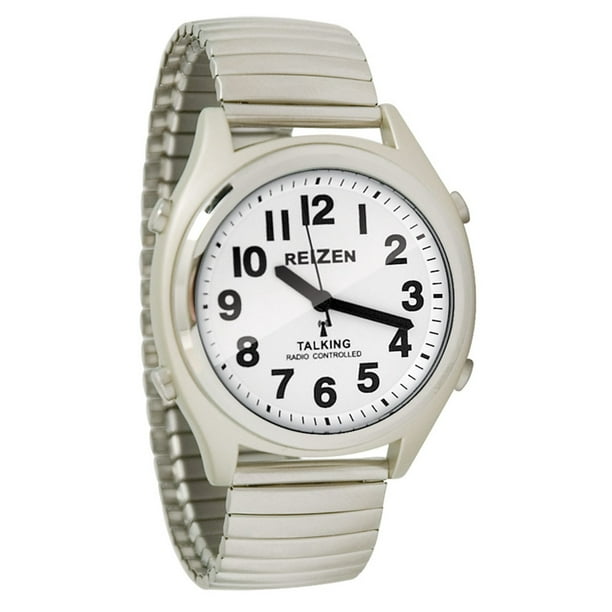 Reizen Reizen Talking Atomic Watch White FaceBlack Numbers