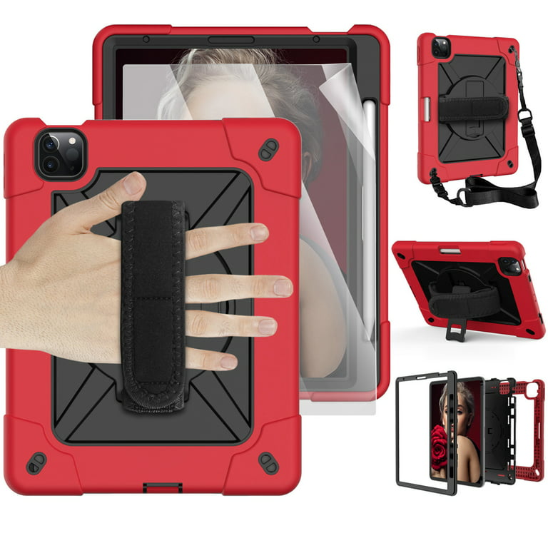 Dteck iPad Air 4 Case 10.9 Inch 2020 iPad Air 4th Generation Case with  Screen Protector, Heavy Duty Rugged Shockproof Case with Kickstand 360  Rotating