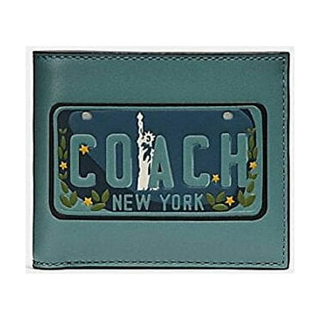 Coach 3-IN-1 Leather Wallet With License Plat Motif F26082