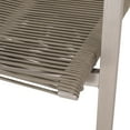 thumbnail image 5 of Croix Outdoor Modern Aluminum Dining Chair with Rope Seat, Set of 2, Silver and Taupe, 5 of 9