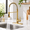 Brushed Gold-Kitchen Faucet, variant on Matte Black Kitchen Faucet with Pull Down Sprayer, 3-Function Stainless Steel Sink Fixture