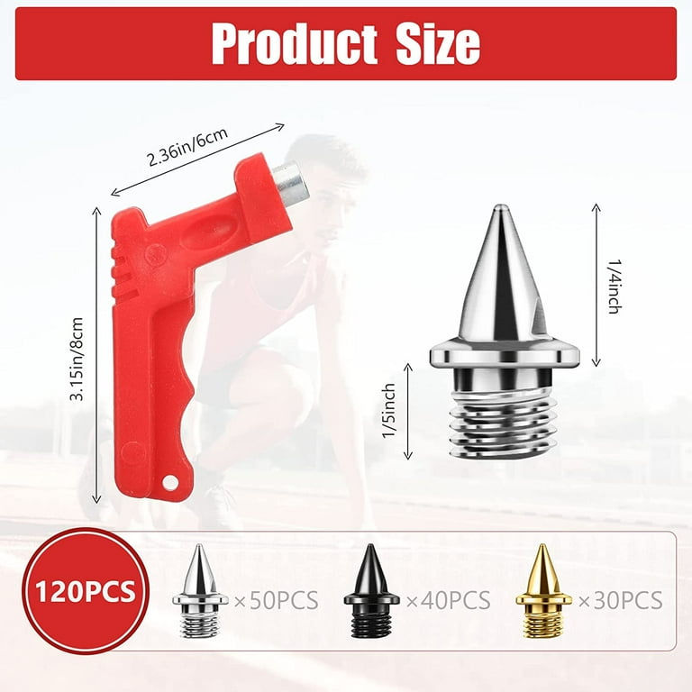 120 Pcs 1/4 Inch Track Spikes, Carbon Steel Replacement 120 Pcs 1/4 Inch Track Spikes, Carbon Steel Replacement