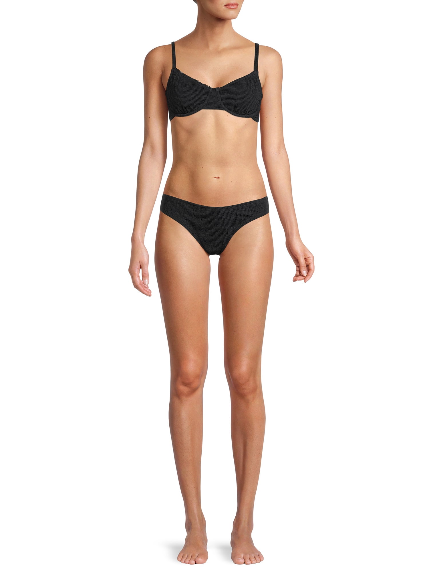 Social Angel Women's Scoop Bikini Swimsuit Bottoms
