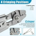 thumbnail image 3 of Fishing Crimping Tool Kit Stainless Steel Crimp Pliers Wire Rope Crimping Tool + 590pcs Crimp Sleeves Beads Kit,8 Crimping Sizes, 3 of 7