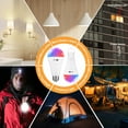 thumbnail image 2 of 2PK 5200mAh Rechargeable Light Bulbs with Remote E26 Battery Operated Light Bulb for Lamps and Sconces,Dimmable Wireless Emergency Light Bulbs with Hook,3 Color Temperatures & 12 RGB Color Changing, 2 of 8