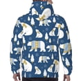 thumbnail image 7 of Goofa cute winter bear for Men's Hooded Sweatshirt - Lightweight Pullover Hoodie with Kangaroo Pocket, Perfect for Everyday Wear-4X-Large, 7 of 7