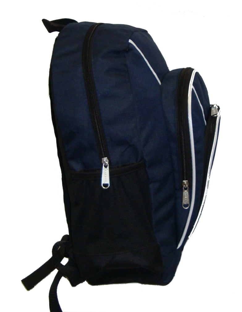 K-Cliffs 16" Unisex Rip-stop Multi Pocket School  Backpack, Daypack,Navy
