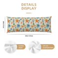 thumbnail image 2 of KLL Ultra Soft Microfiber Body Pillow Cover/Pillowcases 20"x54" with Hidden Zipper Closure-Jungle Animals, 2 of 5