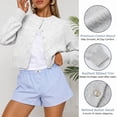 thumbnail image 3 of Olaglory Cropped Cardigan Sweaters for Women Long Sleeve Lightweight Y2k Fall Fashion Button Up Clothes 2026, Grey, 3 of 10