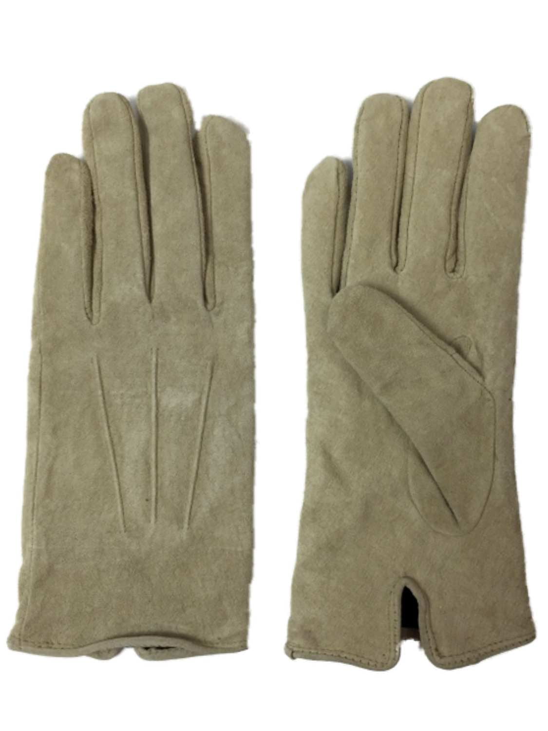 suede and leather gloves