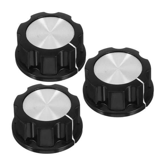 OUNONA 3pcs Black Timer Switch Knob Set For Pressure Cookers And Air Fryer Replacement Parts For Kitchen Appliances Easy To Install And Use
