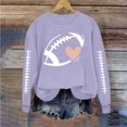 thumbnail image 3 of Oversized Sweatshirts for Women Lightweight Casual Pullover Crew Neck Tops Fashion Cute Print Long Sleeve Sweatshirt, 3 of 6