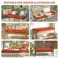 thumbnail image 7 of Snubbull Outdoor Bench Cushion 36 X 18 X 3.5 Inch Waterproof Patio Furniture Cushions, Non-Slip Bench Pad Cushion for Backyard Garden Swing Porch Sofa, Orange, 7 of 7