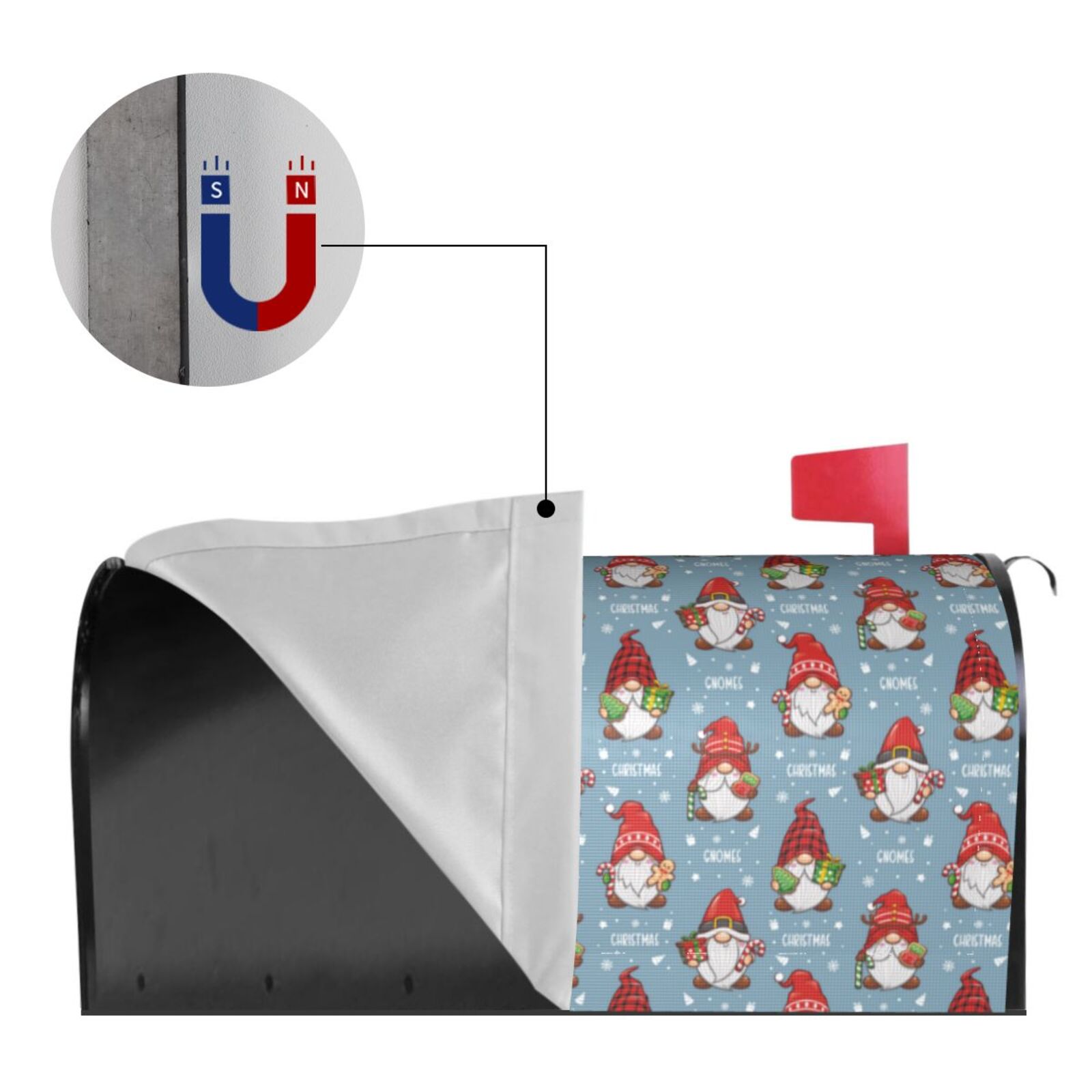 Kdxio Magnetic Mailbox Cover 21x18 in Mailbox Cover Outdoor Decoration Holiday Mailbox Covers for Home Garden Yard-21x18 in