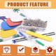thumbnail image 4 of Kit de desgarrador de costura de 520 piezas, incluye desgarradores de costura grandes y pequeños, tijeras, tiza de sastre, calibre deslizante, alfileres de acolchado rectos, cinta métrica suave p, 4 of 5