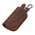 thumbnail image 1 of Remote Key Leather Case Cover Bag Holder Car Keyring Chain February2_Gift Of G, 1 of 5