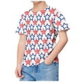 thumbnail image 2 of Ccpelsie Kids American Flag Boys 4th of July Shirt Patriotic Toddler Kids Tee for Memorial Day & Independence Day(Dark Blue,3-4 Years), 2 of 4