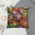 thumbnail image 2 of Shangniulu Easter Egg Pillow Cover Short Plush Cute Flowers Easter Egg Decoration Pillow Cover Available in Multiple Sizes, 2 of 5
